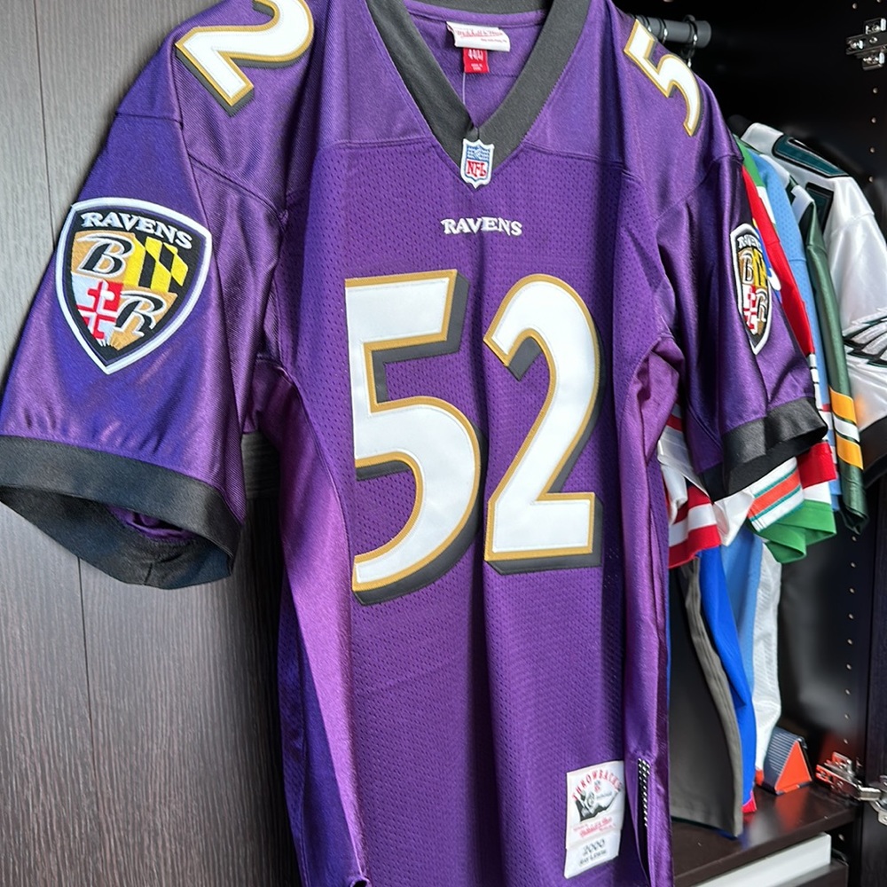 Ray Lewis Baltimore Ravens Mitchell & Ness 2000 Authentic Throwback Jersey - Picture 3 of 8